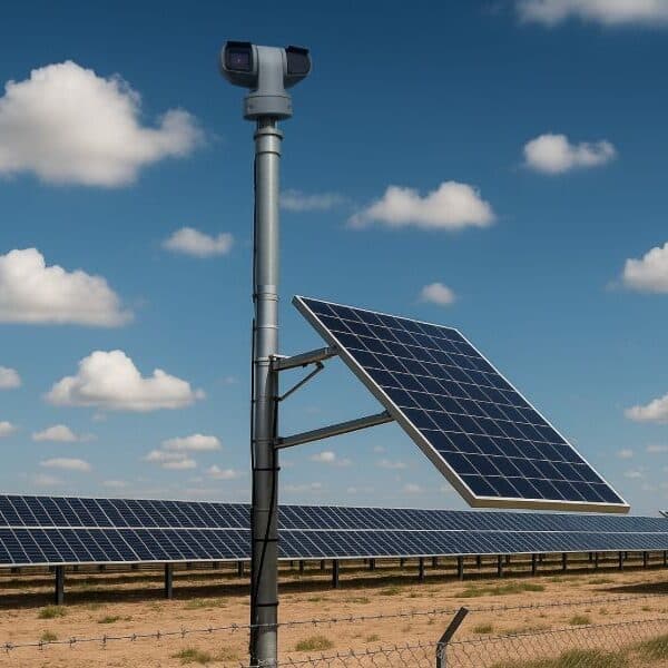 sistema off-grid em uma usina solar